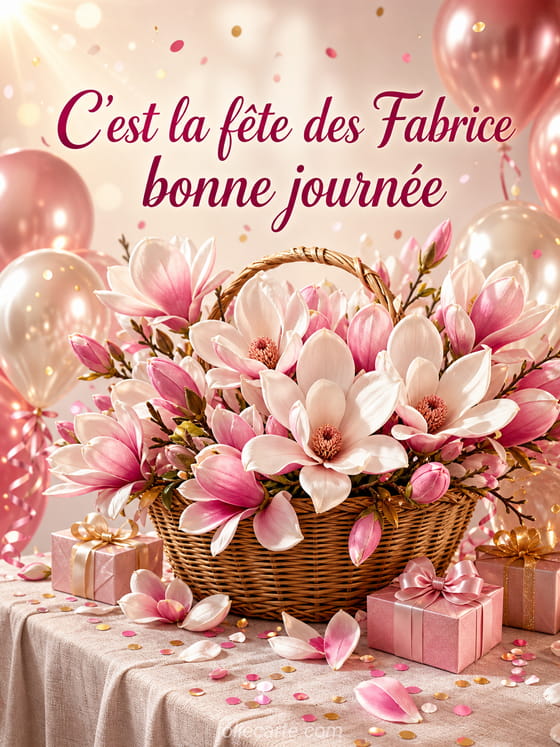 Carte bonne fête Fabrice
