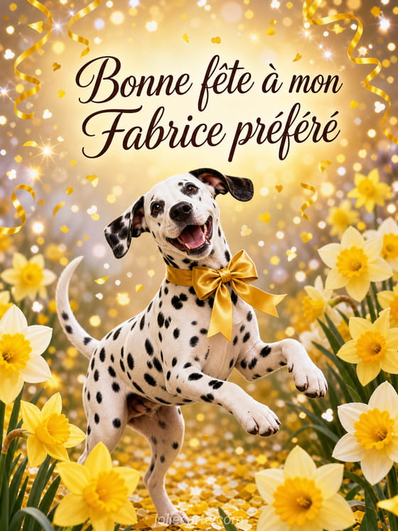 Carte bonne fête Fabrice