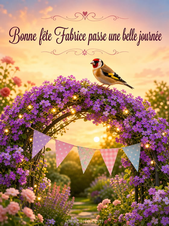 Carte bonne fête Fabrice