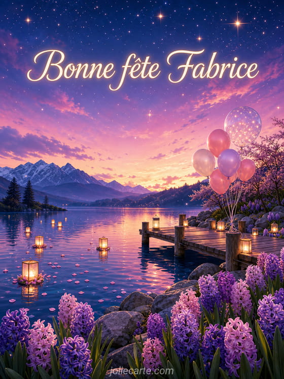 Carte bonne fête Fabrice