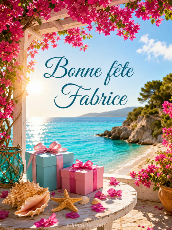 Carte bonne fête Fabrice
