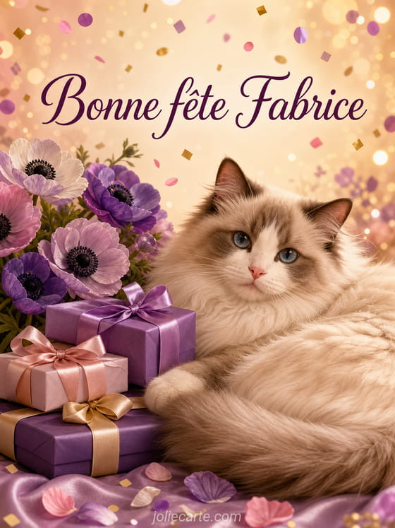 Carte bonne fête Fabrice