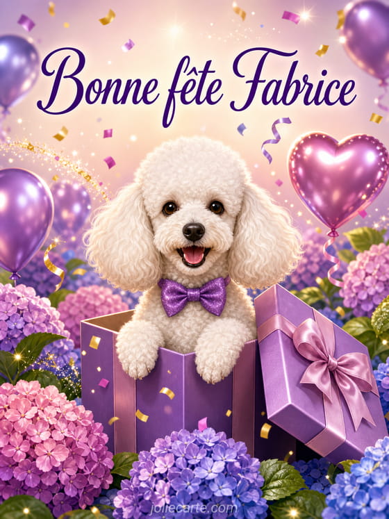 Carte bonne fête Fabrice