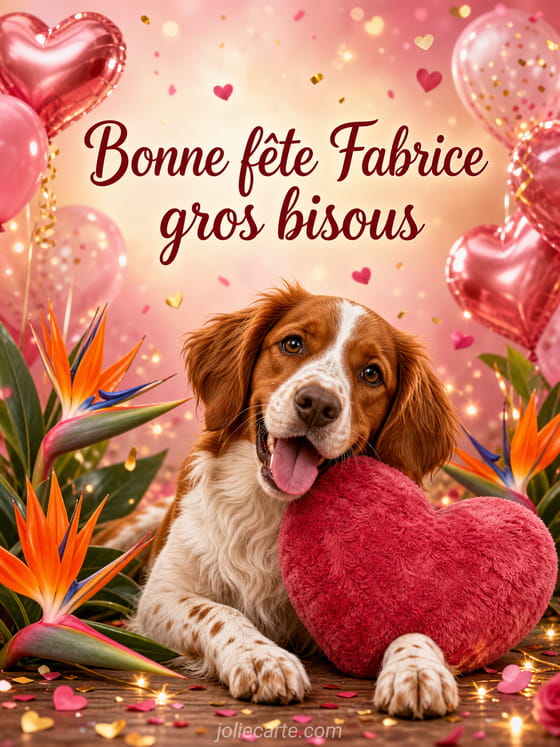 Carte bonne fête Fabrice