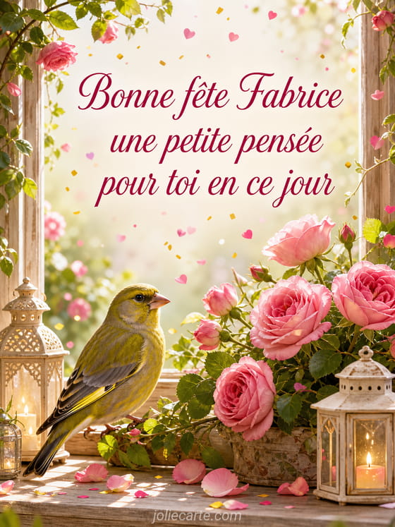 Carte bonne fête Fabrice