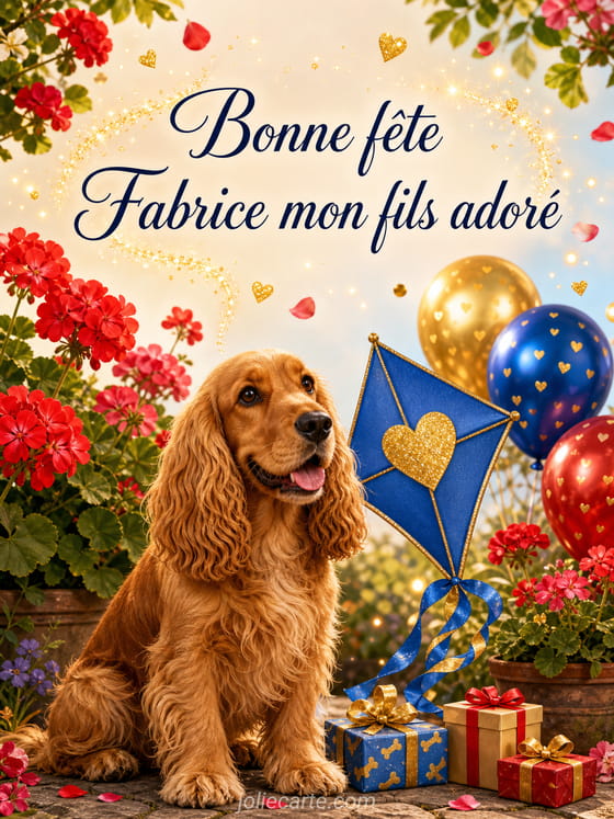 Carte bonne fête Fabrice