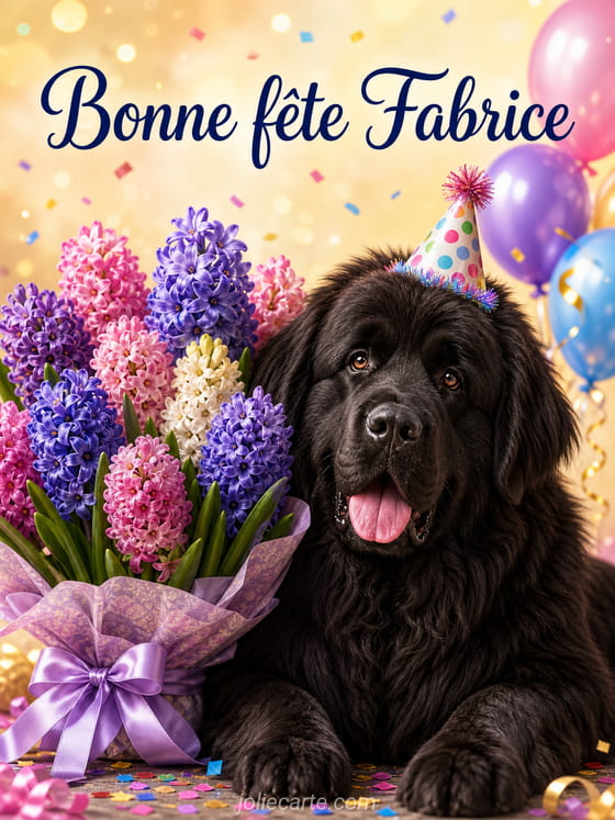 Carte bonne fête Fabrice