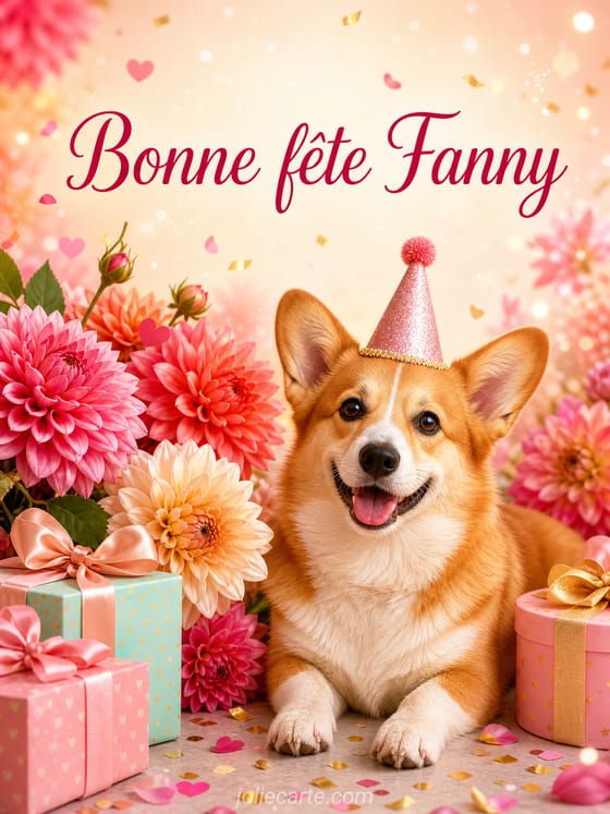 Carte bonne fête Fanny