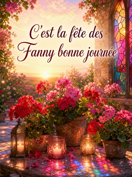 Carte bonne fête Fanny