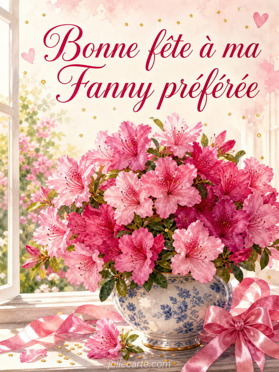 Carte bonne fête Fanny