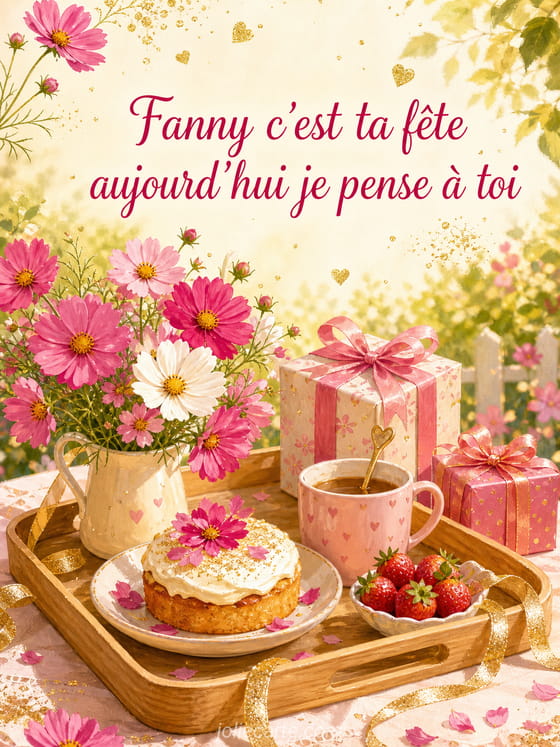 Carte bonne fête Fanny