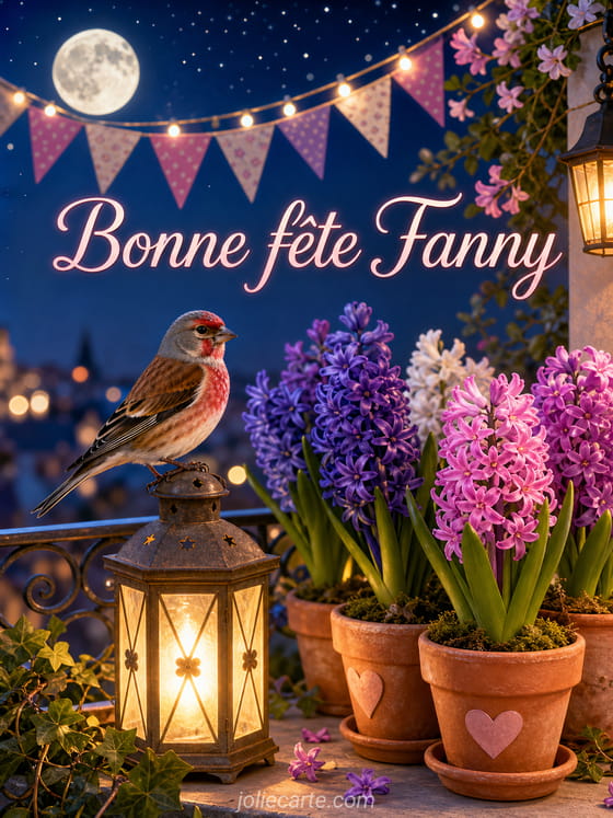 Carte bonne fête Fanny