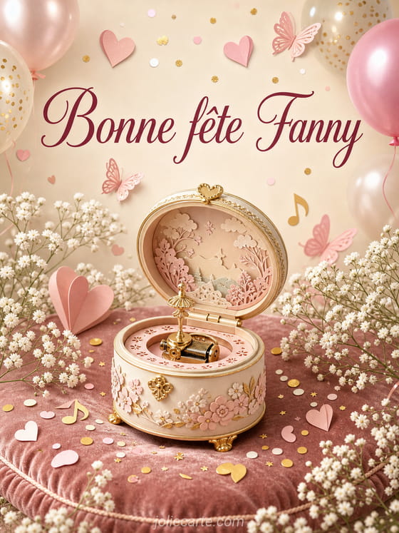 Carte bonne fête Fanny