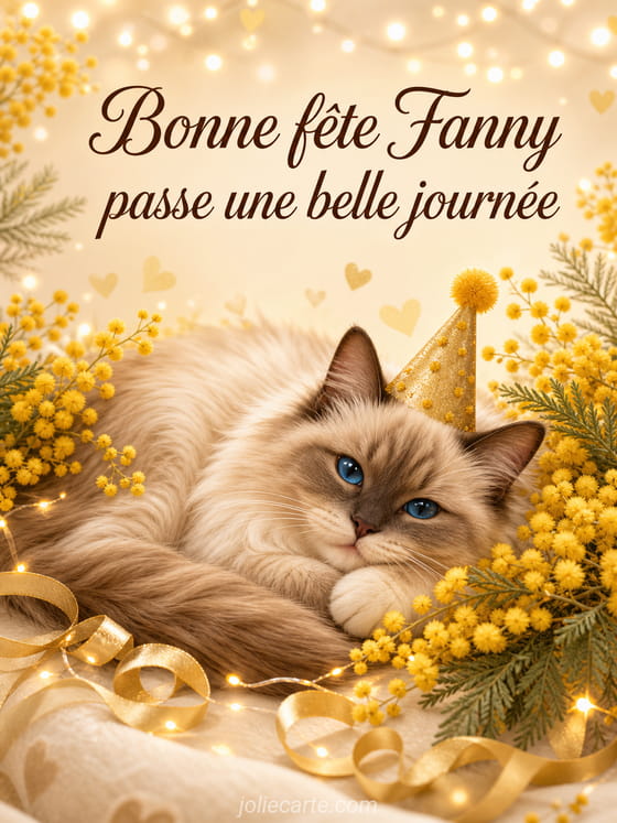 Carte bonne fête Fanny