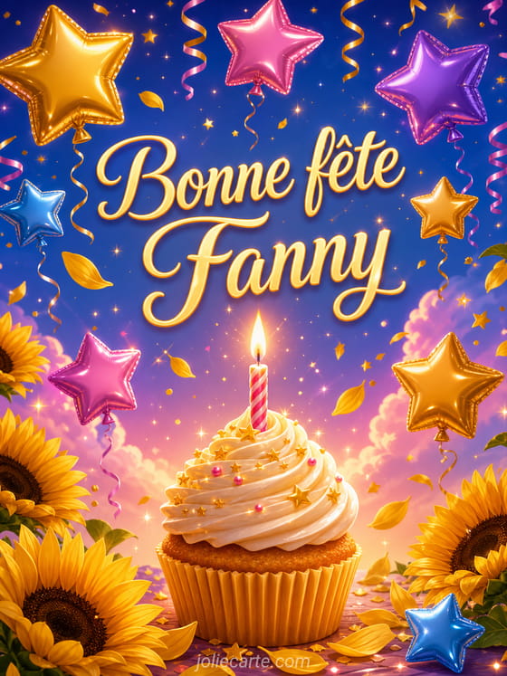 Carte bonne fête Fanny