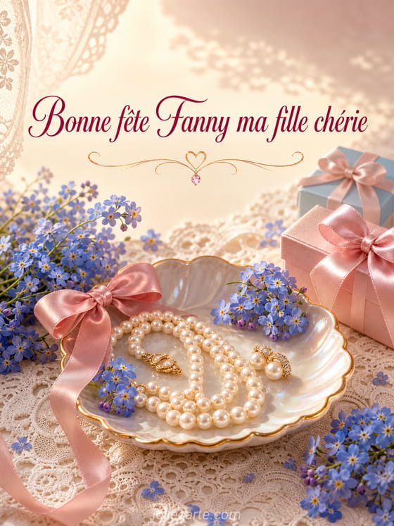 Carte bonne fête Fanny