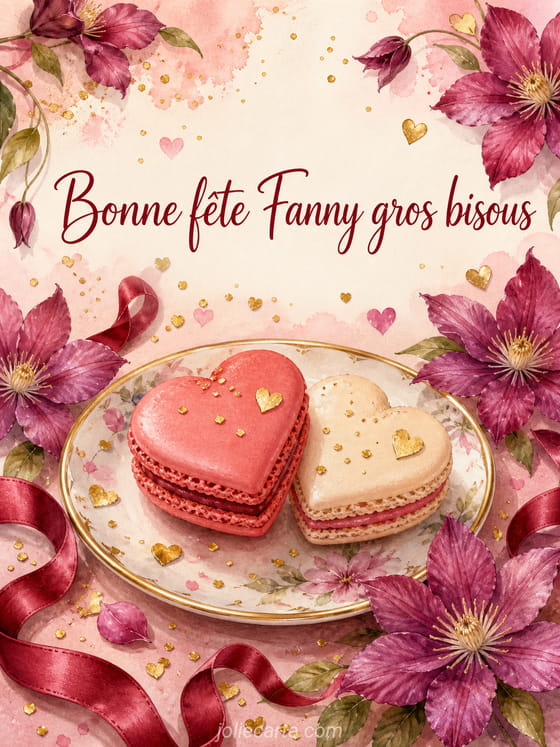 Carte bonne fête Fanny