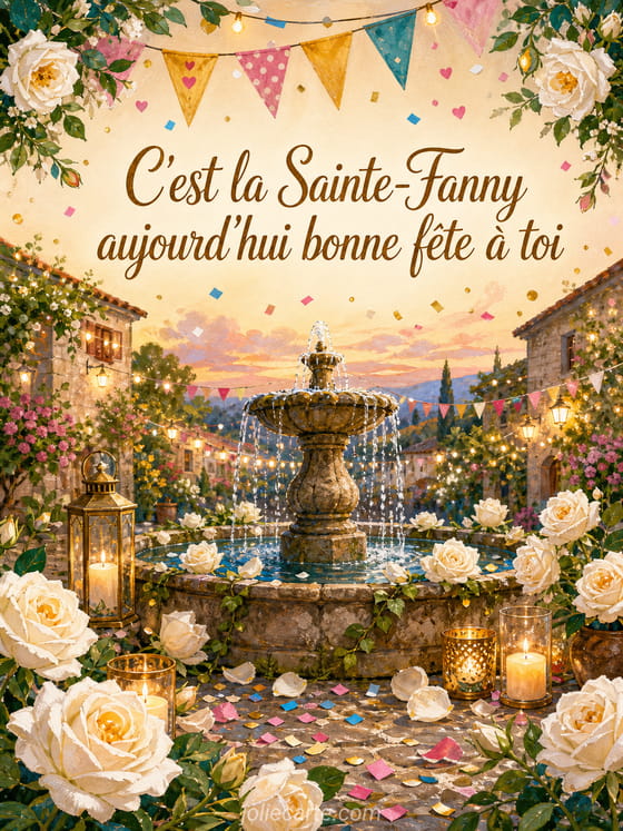 Carte bonne fête Fanny