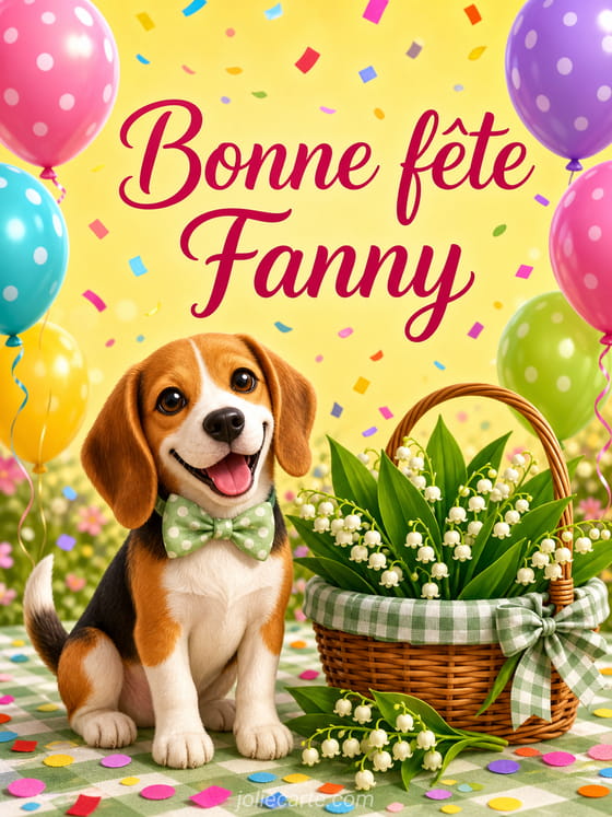 Carte bonne fête Fanny