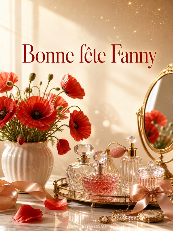 Carte bonne fête Fanny