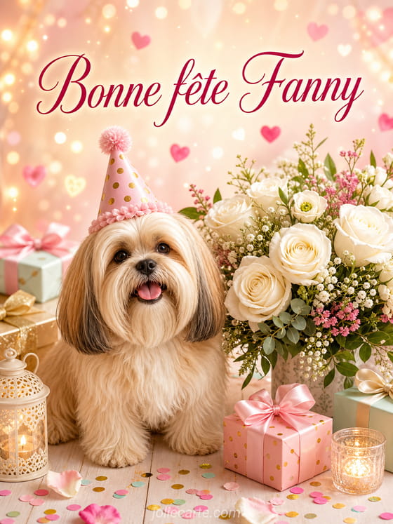 Carte bonne fête Fanny
