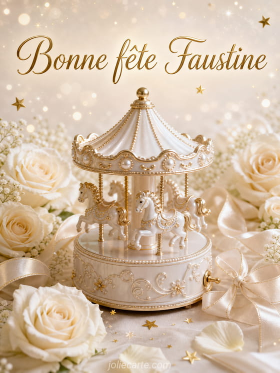 Carte bonne fête Faustine
