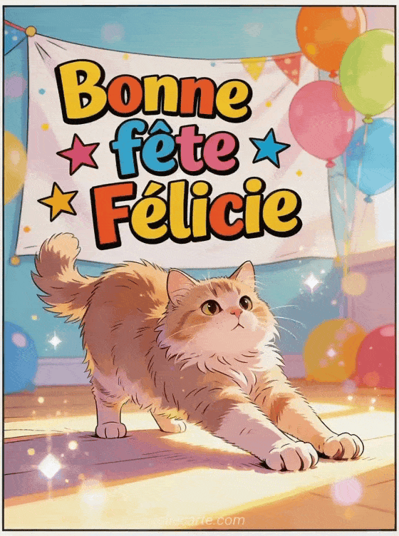 Bonne fête Felicie - Felicie gif bonne fete