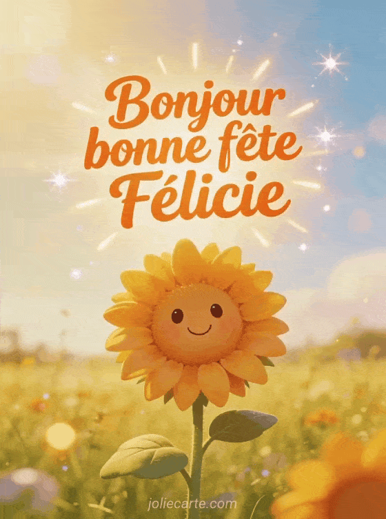 Bonne fête Felicie - Felicie image de bonne fete gratuite
