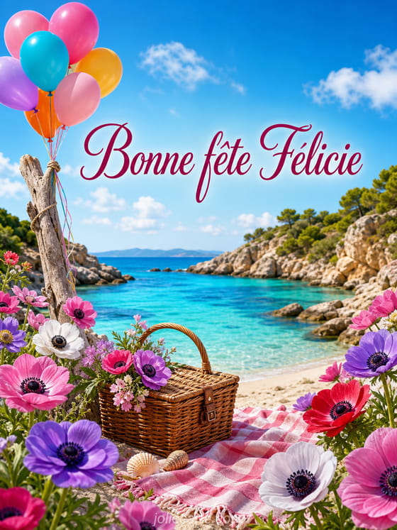 Carte bonne fête Félicie