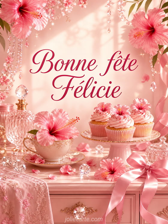 Carte bonne fête Félicie