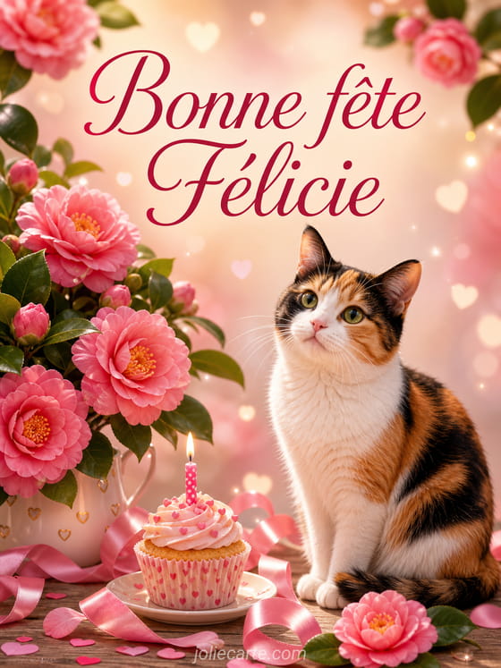 Carte bonne fête Félicie