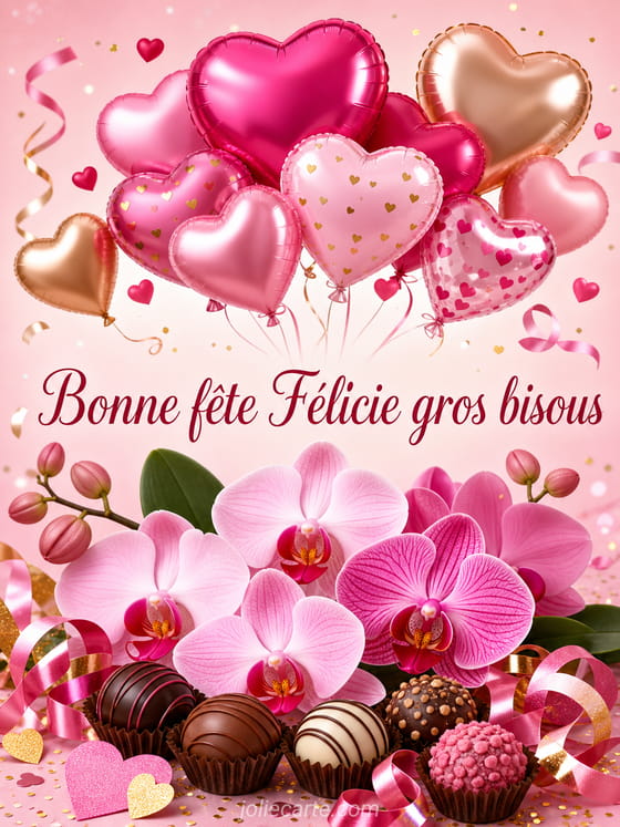 Carte bonne fête Félicie