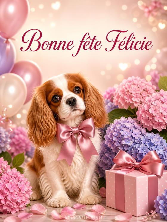 Carte bonne fête Félicie