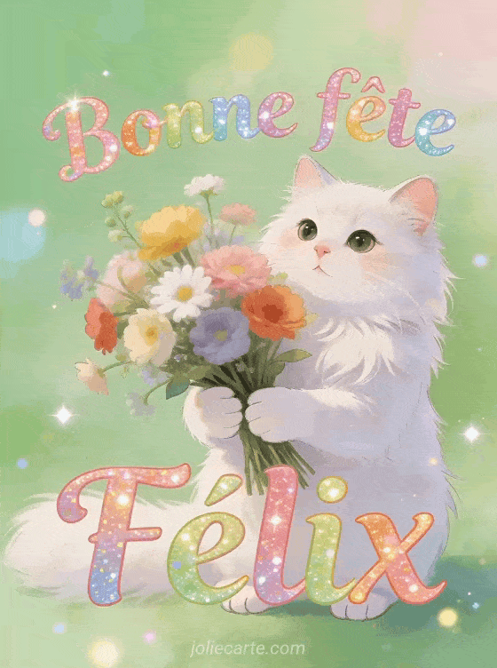 Bonne fête Felix - Bonne fete felix chat