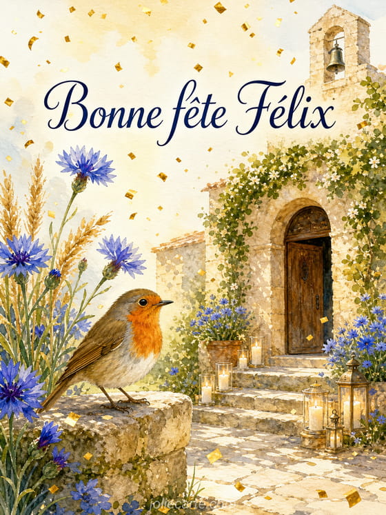 Carte bonne fête Félix
