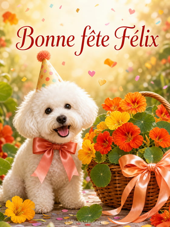 Carte bonne fête Félix