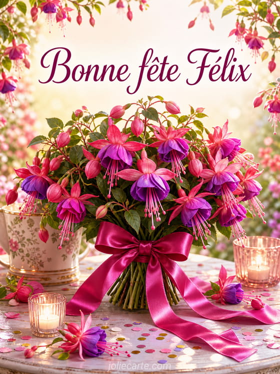 Carte bonne fête Félix