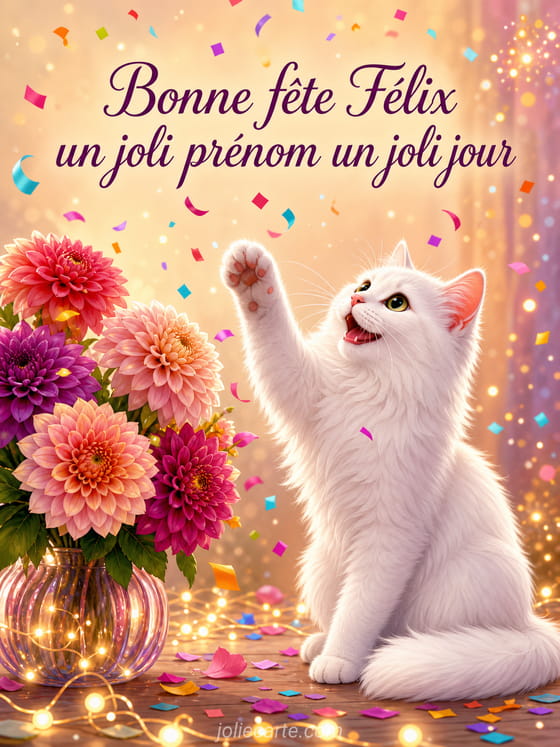 Carte bonne fête Félix