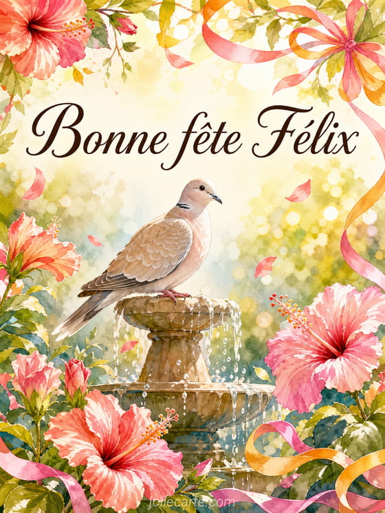 Carte bonne fête Félix