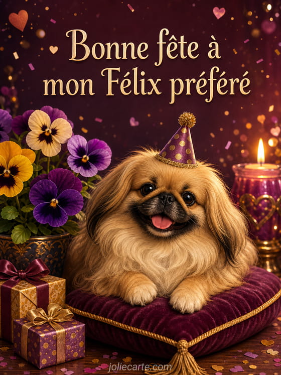 Carte bonne fête Félix