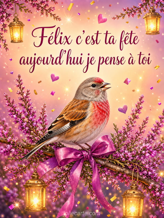 Carte bonne fête Félix