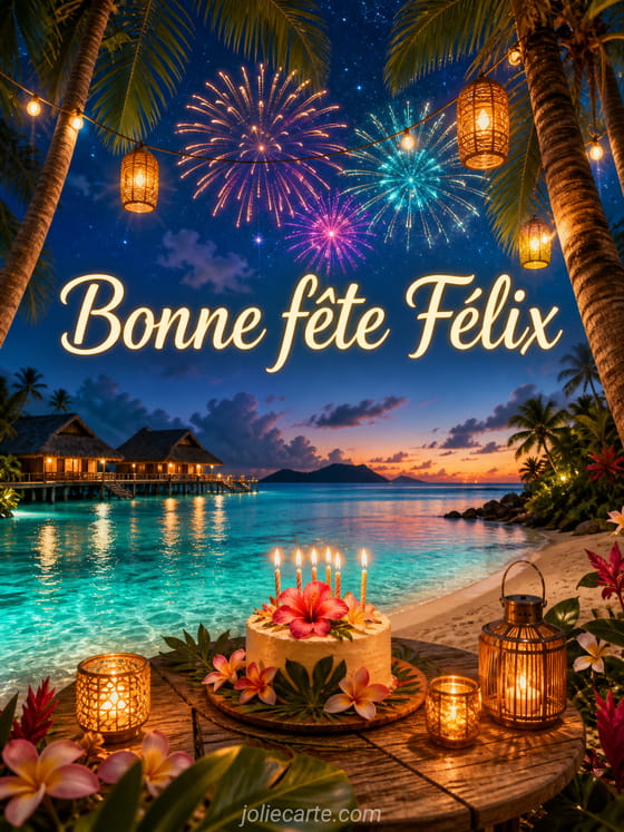 Carte bonne fête Félix