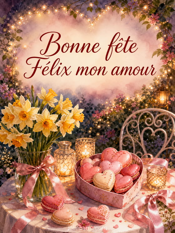 Carte bonne fête Félix