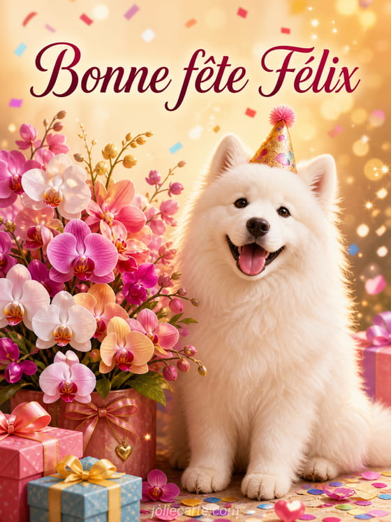 Carte bonne fête Félix