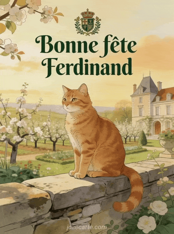Bonne fête Ferdinand - Bonne fete ferdinand chat
