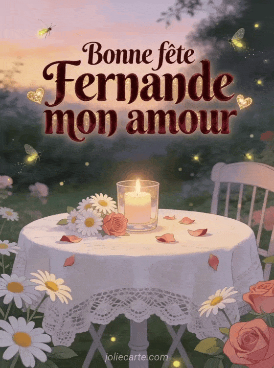 Bonne fête Fernande - Bonne fete fernande mon amour