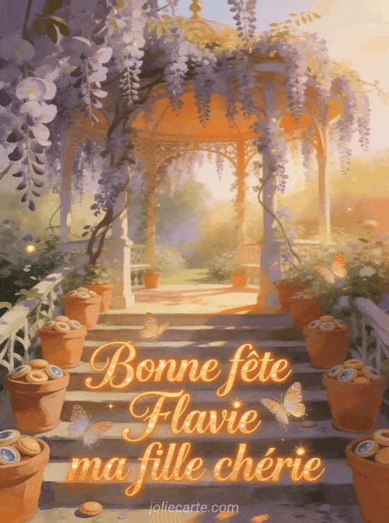 Bonne fête Flavie - Bonne fete flavie ma fille