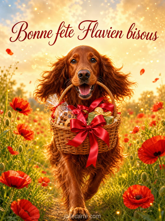 Carte bonne fête Flavien
