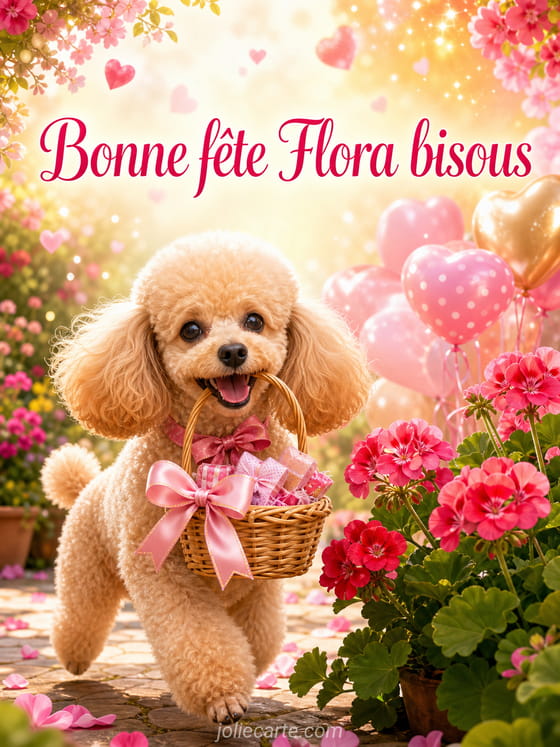 Carte bonne fĂȘte Flora