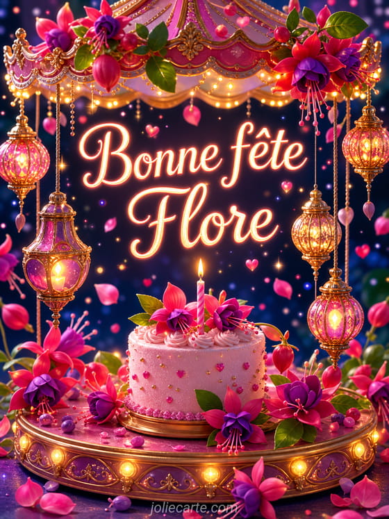 Carte bonne fête Flore